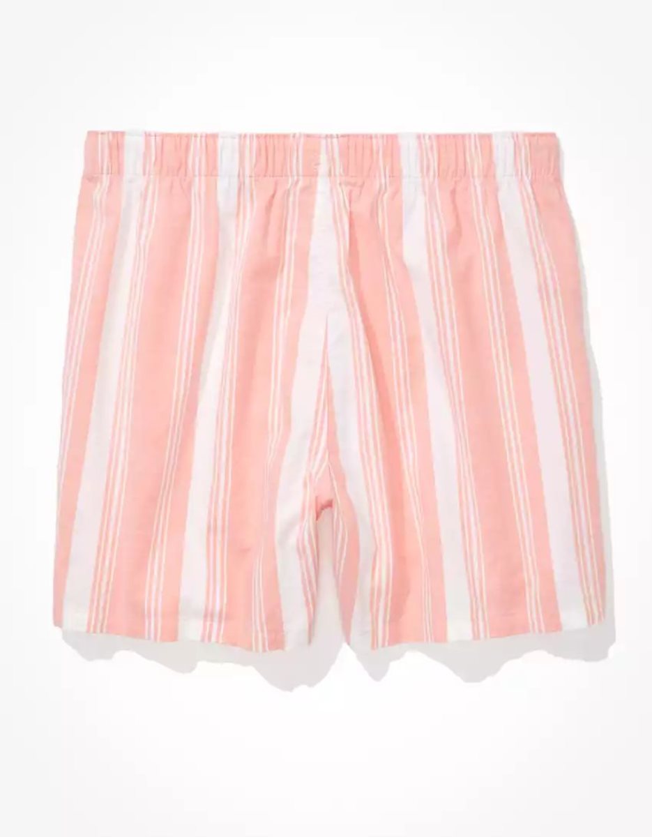 Shorts De Bain American Eagle AEO Rayé Stretch Rose Clair Homme | SGI-01371697